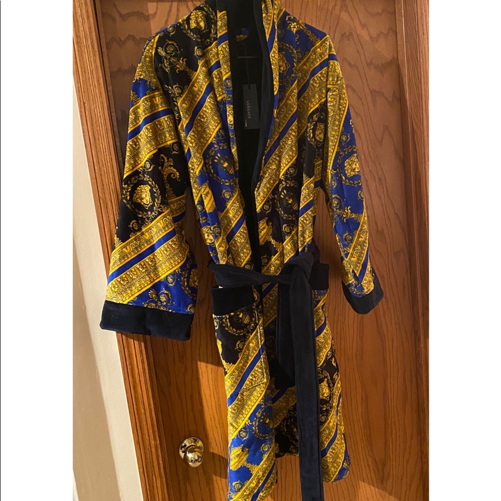 Versace Baroque Print Bathrobe